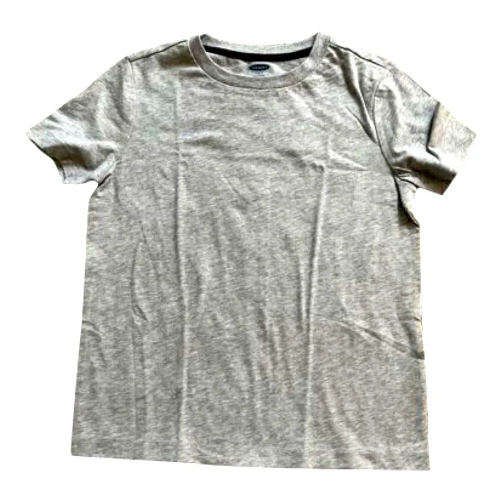 Grey solid tee